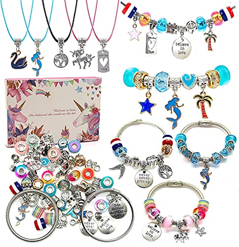 Charm-Bracelet-Making-KitJewelry-Making-Supplies-BeadsUnicornMermaid-Crafts-Gifts-Set-for-Girls-Teens-Age-8-12-0.jpg
